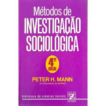 Mtodos De Investigao Sociolgica - Peter H Mann