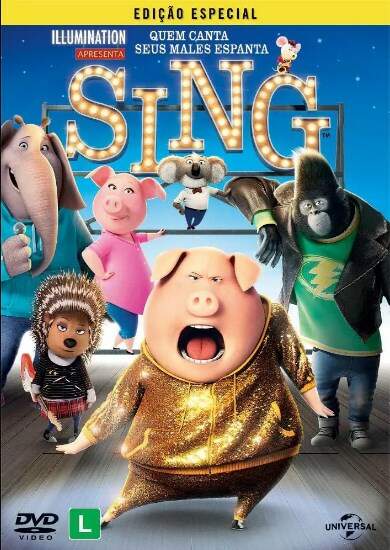 DVD - Sing - Quem Canta Seus Males Espanta - Sebo e Livraria Mania