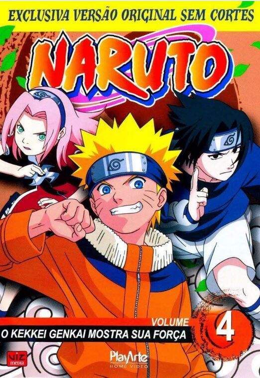 Dvd - Naruto - O Kekkei Genkai Mostra Sua Força - Vol 4 - Sebo e