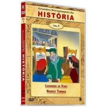 DVD - GRANDES PERSONAGENS DA HISTRIA - LEONARDO DA VINCI - HARRIET TUBMAN - VOL 7