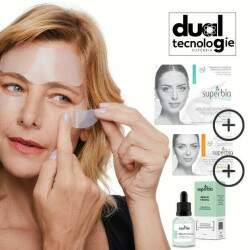 Kit Dual Tec Adesivo para Rosto, Adesivo para Olhos/Bigode Chinês e Sérum Clareador