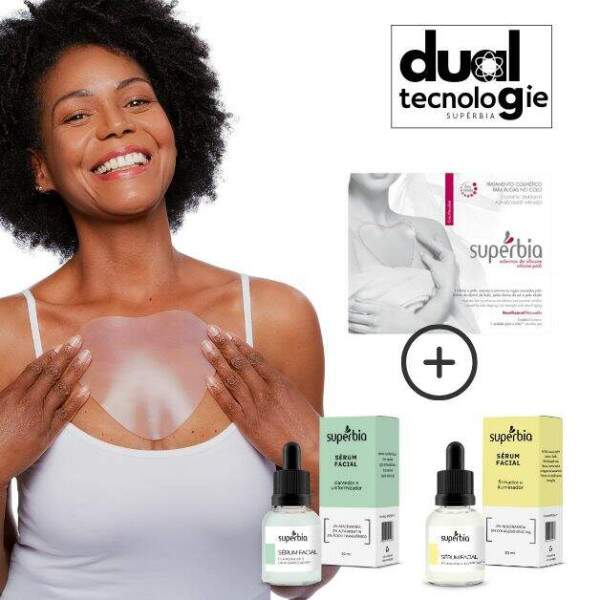 Kit Dual Tec Adesivo de Colo, Srum Clareador e Srum Firmador