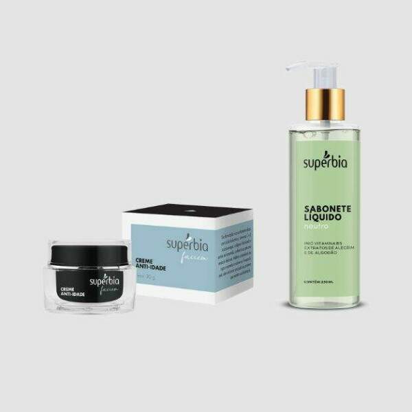 Kit Creme Anti-idade e Sabonete Lquido