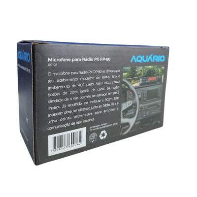 Microfone Px Aqurio RP-80 4 Pinos