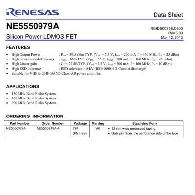 Transistor LDMOS NE5550979A