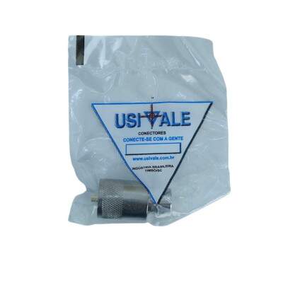 Conector Uhf Macho Longo Pl259 Cabo Rg213 Rgc213 Usivale