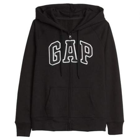 Moletom Gap Feminino Preto com Ziper