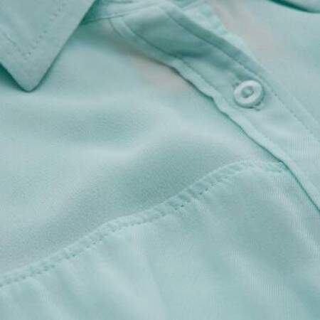 camisa social verde agua feminina
