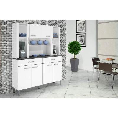 Kit Armario De Cozinha Alfa 8 Portas E 2 Gavetas Mobilia Cia