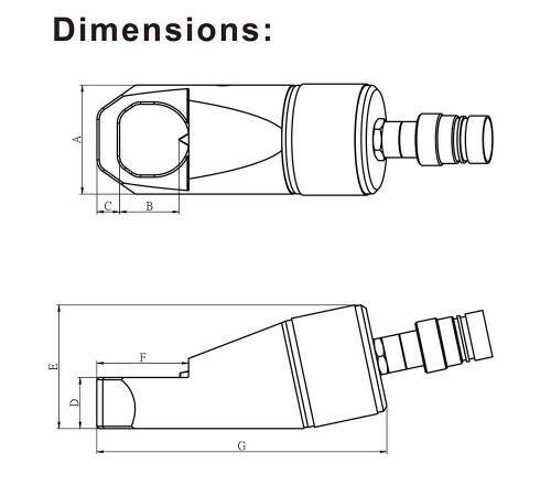 Kudos - HYNC-1319 - Cortador de Porca Hidrulico 13-19mm