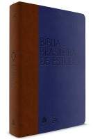 Bíblia Brasileira de Estudo - Azul/Marrom