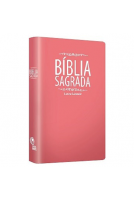 Bíblia Sagrada Letra Grande - Cor Rosa