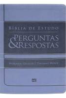 Biblia de estudo Perguntas e Respostas - Capa Lilás