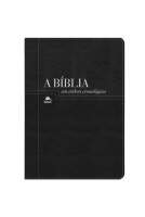 Biblia de Estudo em Ordem Cronológica - cor preta e negra