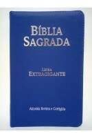 Bíblia Letra ExtraGigante CPP - Cor Azul com Zíper