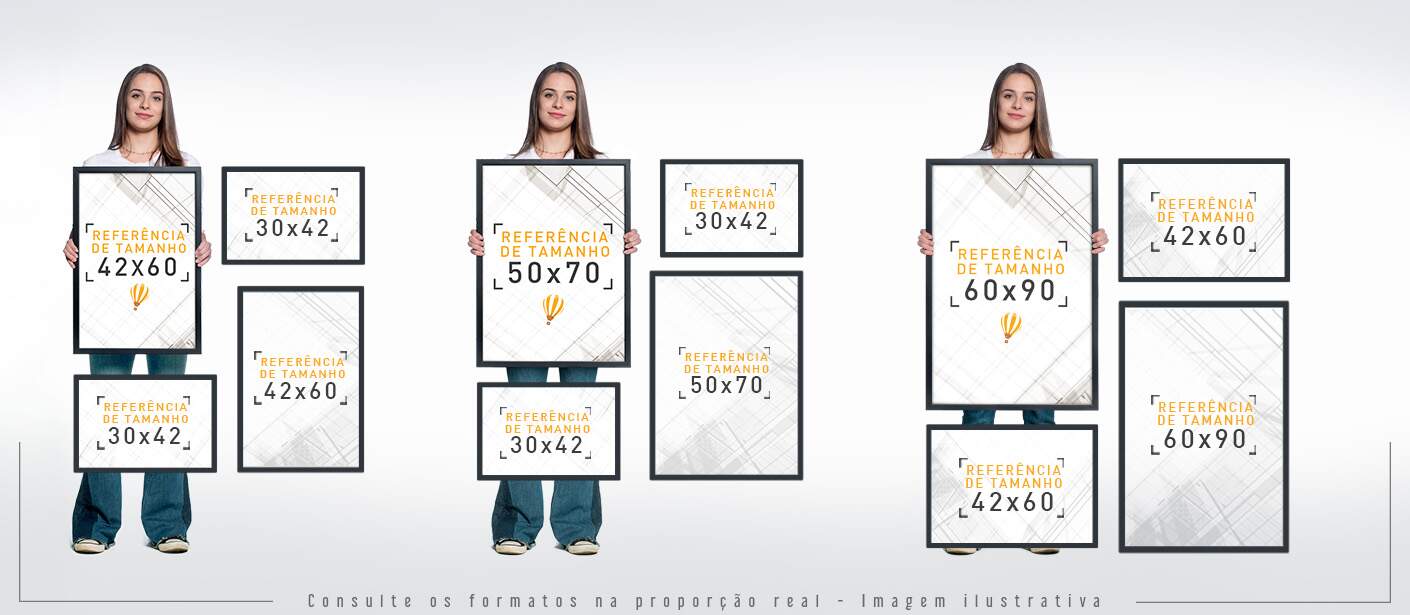 Tamanho Composição Quadros Decorativos