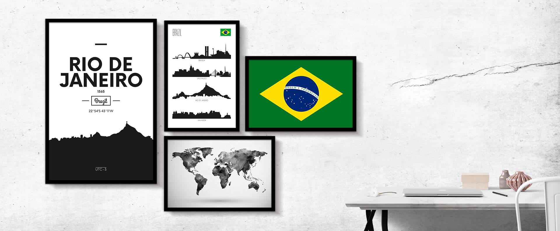 Quadro Decorativo Mapas