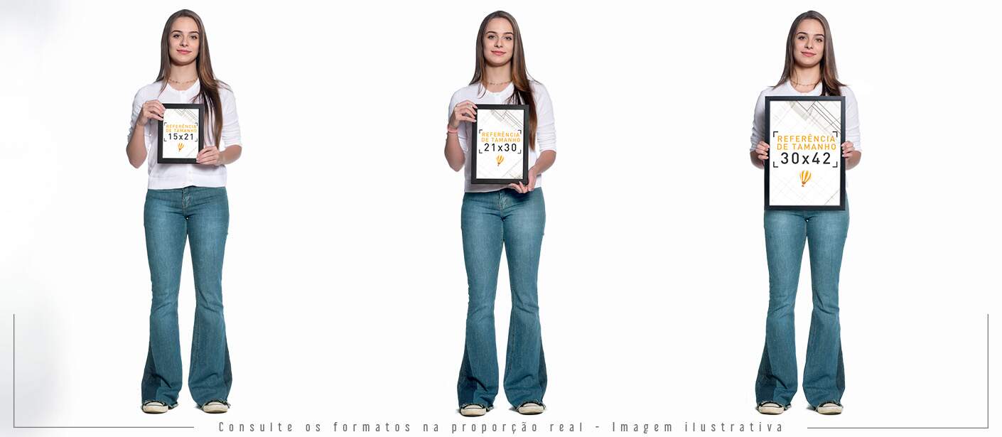 Tamanhos Quadros Molduras para diploma