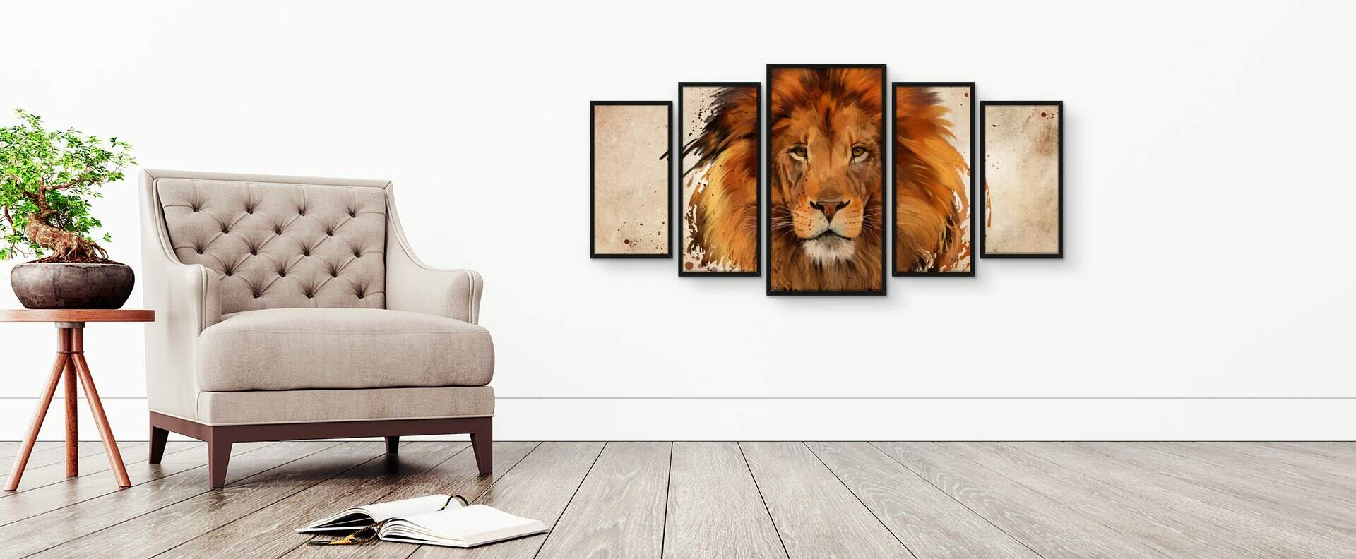 Quadro Decorativo Jogo Animais