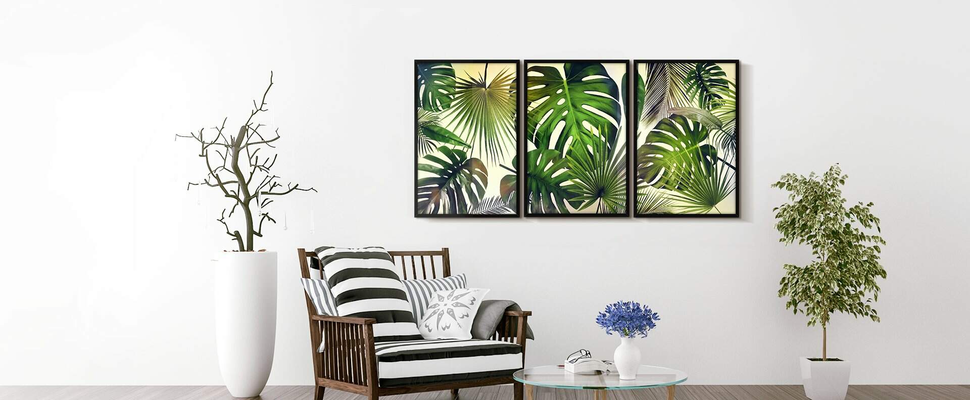 Quadro Decorativo Mosaico Floral