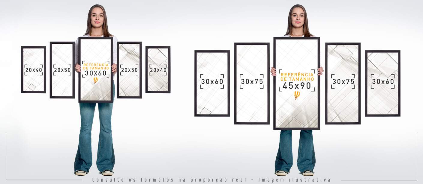 Tamanhos Quadros Decorativos