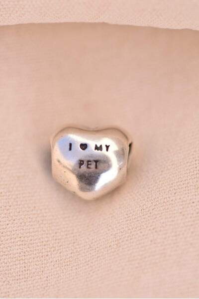 Berloque separador corao I Love my Pet
