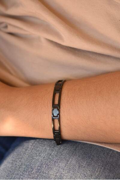 Pulseira masculina de ao anodizado