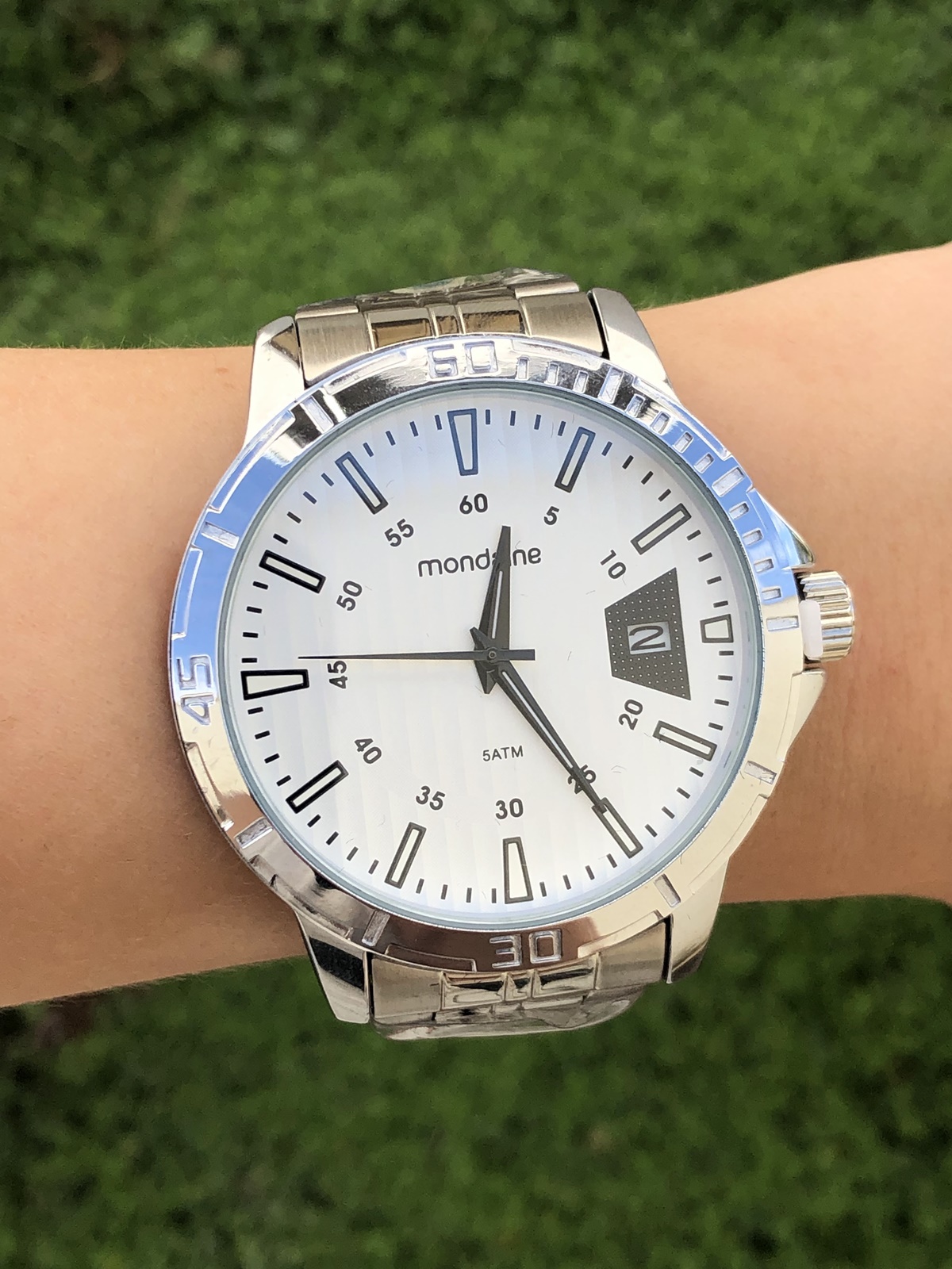 relógio mondaine prata masculino