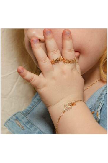 Pulseira infantil de florzinha