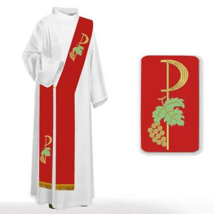 Estola Diaconal Vermelha ED001