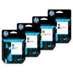 KIT CABEAS DE IMPRESSO ORIGINAL HP 11 - C4810A C4811A C4812A C4813A