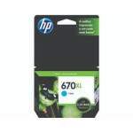 CARTUCHO HP 670XL - 670 XL - AZUL - CIANO (CZ118AB) ORIGINAL- FORA DA VALIDADE