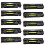 KIT 10 TONERS HP CE 285A / CB 435A / CB 436A - ( 85 / 35 / 36 ) COMPATVEL UNIVERSAL (1.5 K)