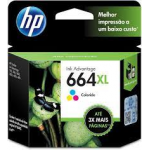 CARTUCHO HP 664 XL - F6V30AB - COLOR - ORIGINAL - (8,5 ML)