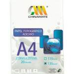 Papel Fotogrfico Adesivo Brilhante A4 135g