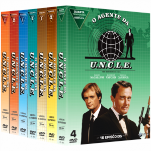 O AGENTE DA U.N.C.L.E. - 1ª até 4ª Temporada Completa - Digibook - 28 Discos