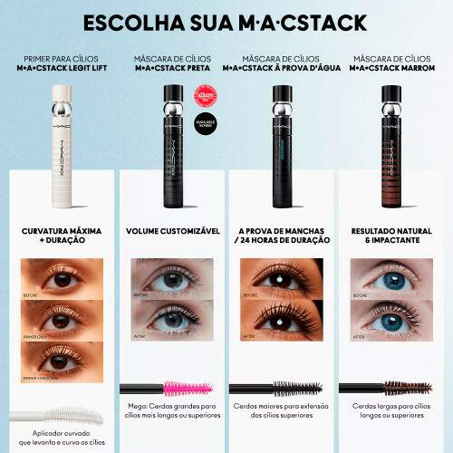 Máscara de Cílios Stack Superstack Mega Brush 12ml MAC Cosmetics