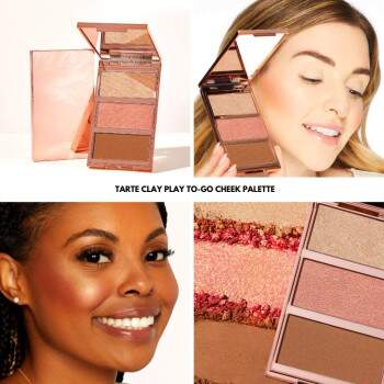 Paleta Trio Tarte Play To-Go Blush Contorno Iluminador Cheek Palette