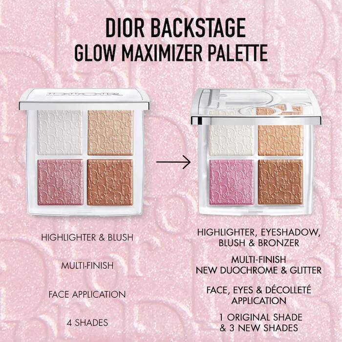 Paleta Dior Backstage Glow 003 Pearly Peach Glow Face Palette