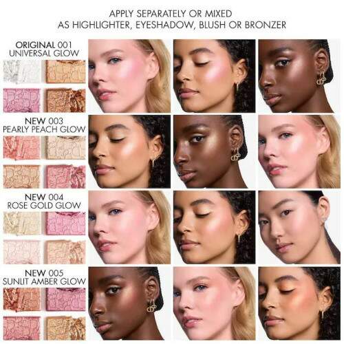 Paleta Dior Backstage Glow 003 Pearly Peach Glow Face Palette