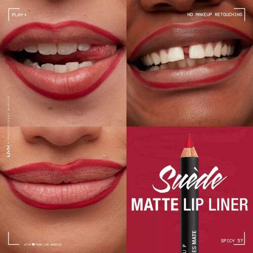 Lapis Lábial NYX Free Spicy SMLL57 Lip Pencil Suede Matte Nyx