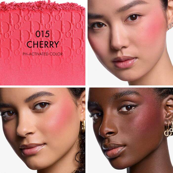 Dior Rosy Glow 015 Cherry パウダーチーク Blush Dior Rosy Glow 015 Cherry Backstage Dior - DANI CASSIANO