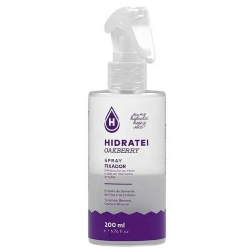 Hidratei Spray Fixador OAKBERRY 200ml - Vegano - DANI CASSIANO