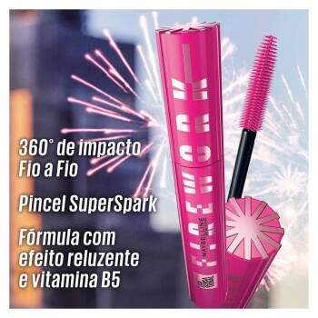 Mscara de Clios Maybelline Lash Sensational Firework Preto Lavvel 10ml Maybelline NY