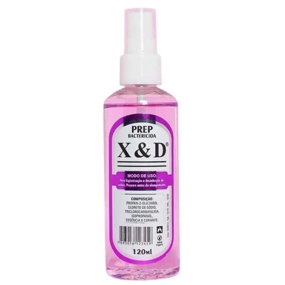 Prep Higienizador Antibactericida 120ml - Preparador Unhas X&d