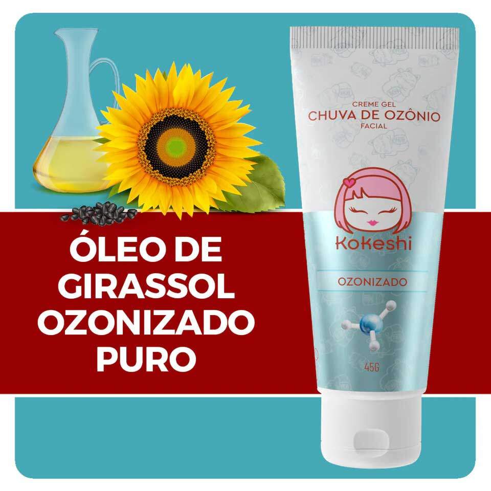 OMNICURE kiseki ジェル30ml Creme Gel Facial Chuva de Ozônio 45g Kokeshi - DANI CASSIANO
