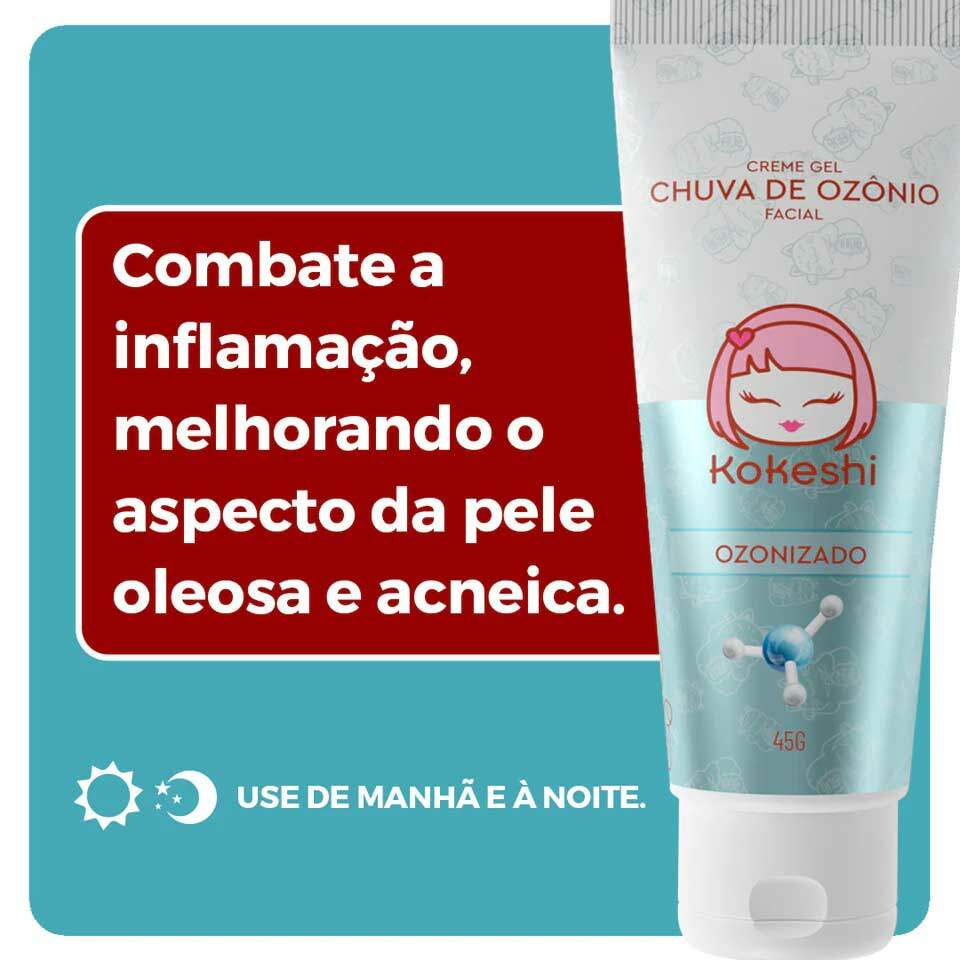 Creme Gel Facial Chuva de Ozônio 45g Kokeshi - DANI CASSIANO