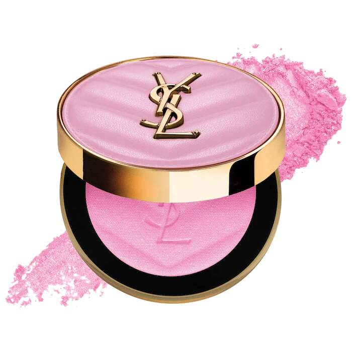 YSL MAKE ME BLUSH No.42 ベビードール ピンク Make Me Blush 24H YSL 42 Babydoll Pink Buildable Powder Blush Yves