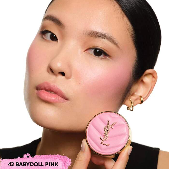 Make Me Blush 24H YSL 42 Babydoll Pink Buildable Powder Blush Yves