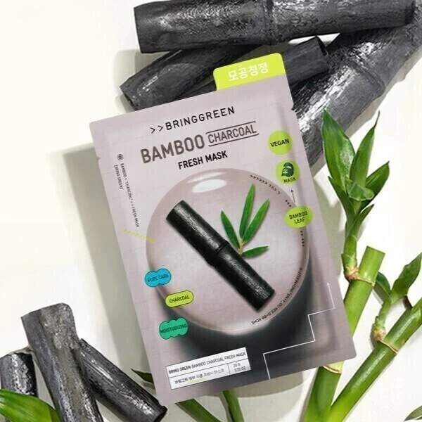 Máscara Facial Bamboo Charcoal Oleosidade e Poros Bringgreen 20g